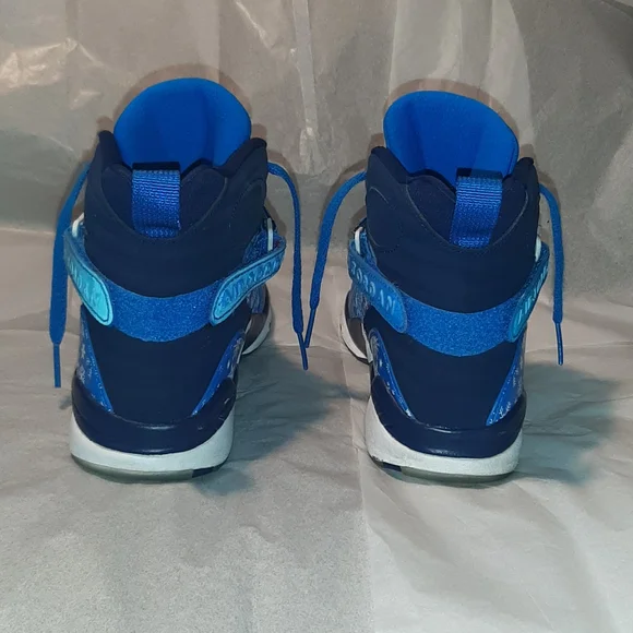 Jordan 8 Retro Sneakers 7Y = Women 8.5 = Men 7 - Picture 3 of 10